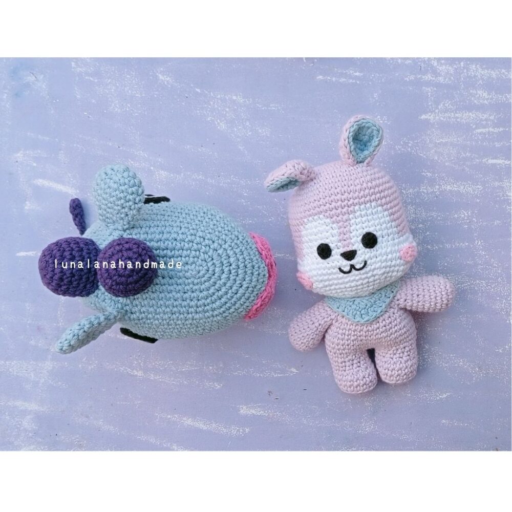 mang BT21 amigurumi y mascara