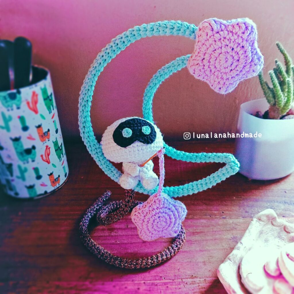 BTS Wootteo on the moon amigurumi pattern by lunalanahandmade